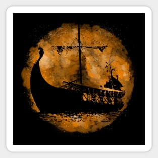 Viking Ship Sticker
